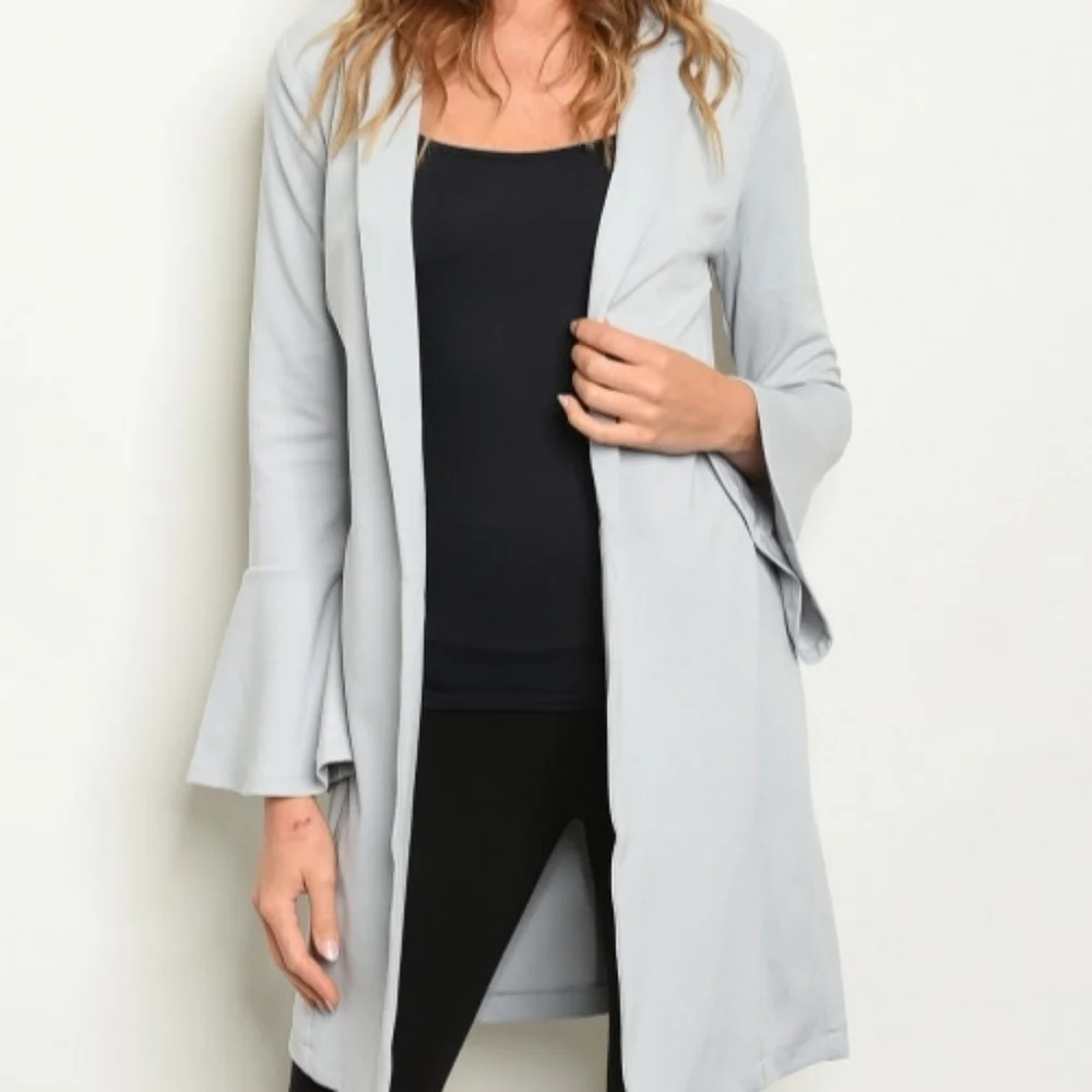 Boho Bell Sleeve Blazer Jacket - Picture 5 of 10